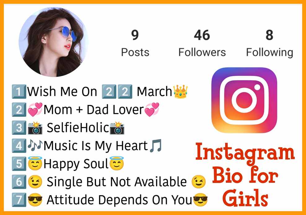 Attitude Quotes For Instagram Bio Girl With Emoji